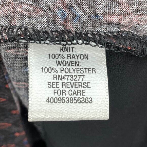 Simply Vera Wang Blouse Womens Extra Large Colorblock Sheer Hem Career NEW - Picture 8 of 12